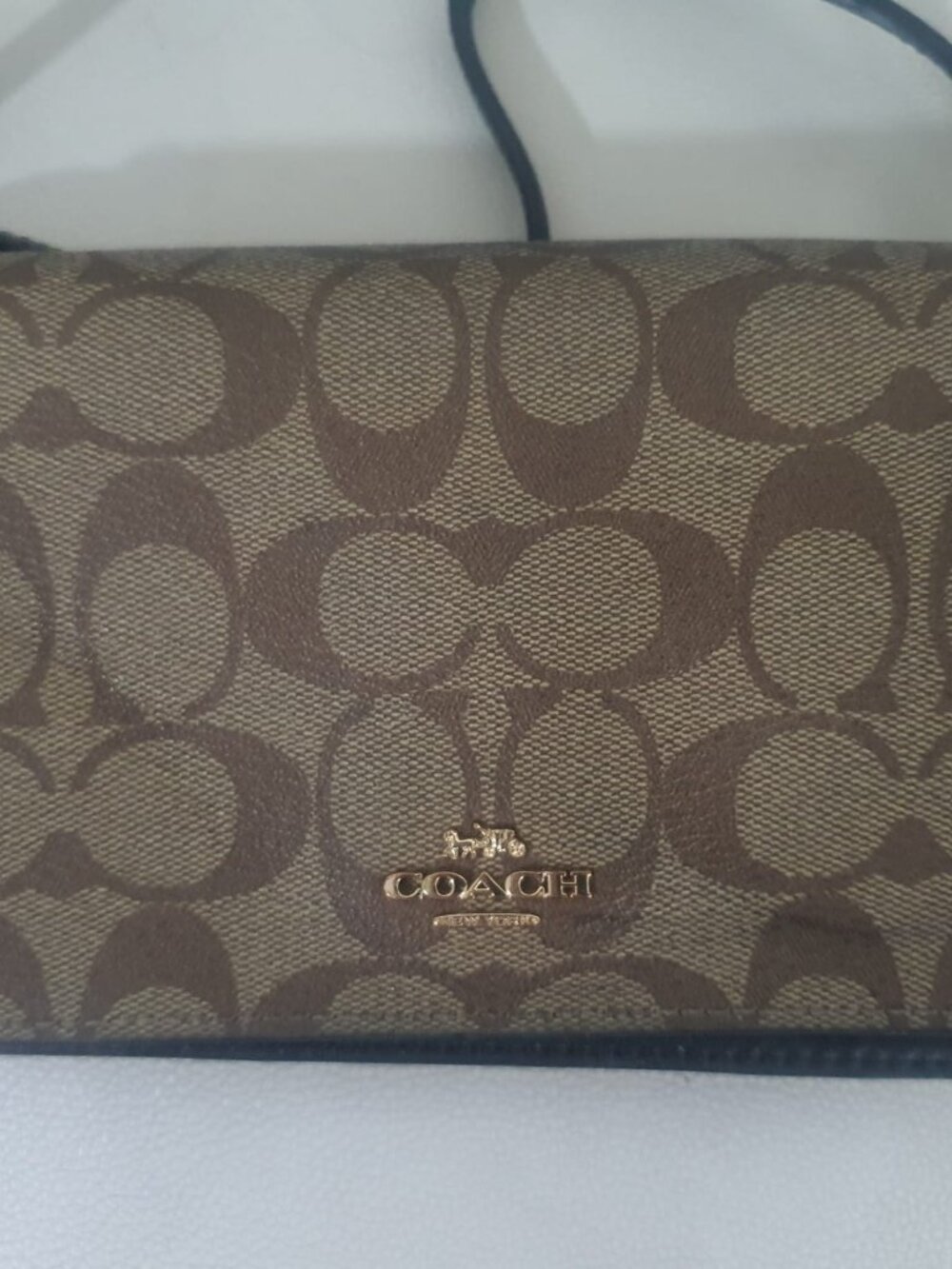 Authentic Coach Anna Foldover Crossbody Clutch + Card Holder